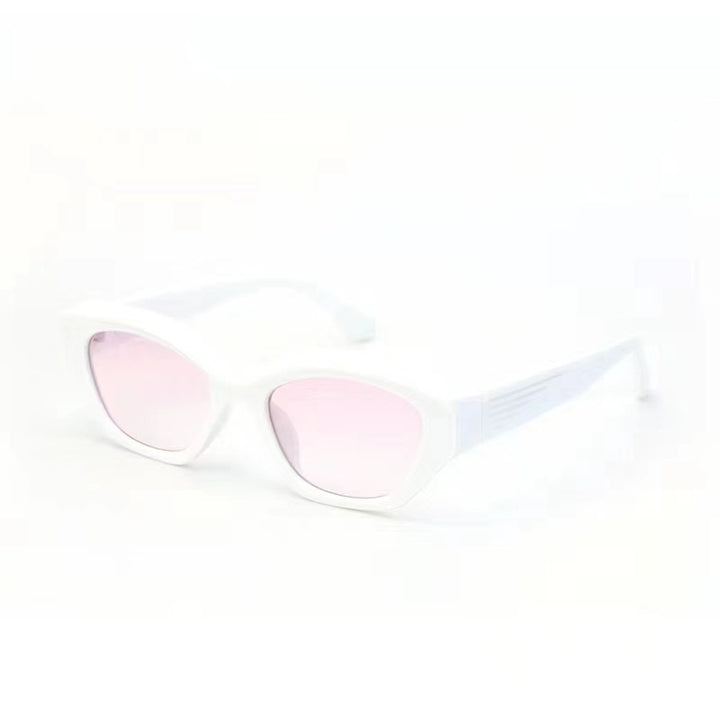 Women's designer sunglasses with distinctive polygonal frame and UV protection Bowlift