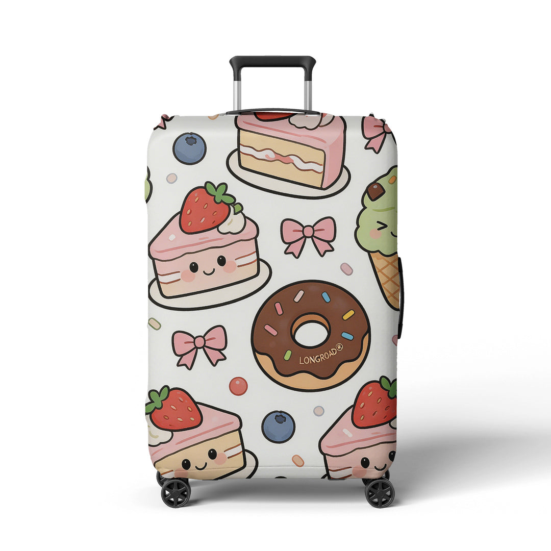 Women's suitcase cover with playful space design Bowlift