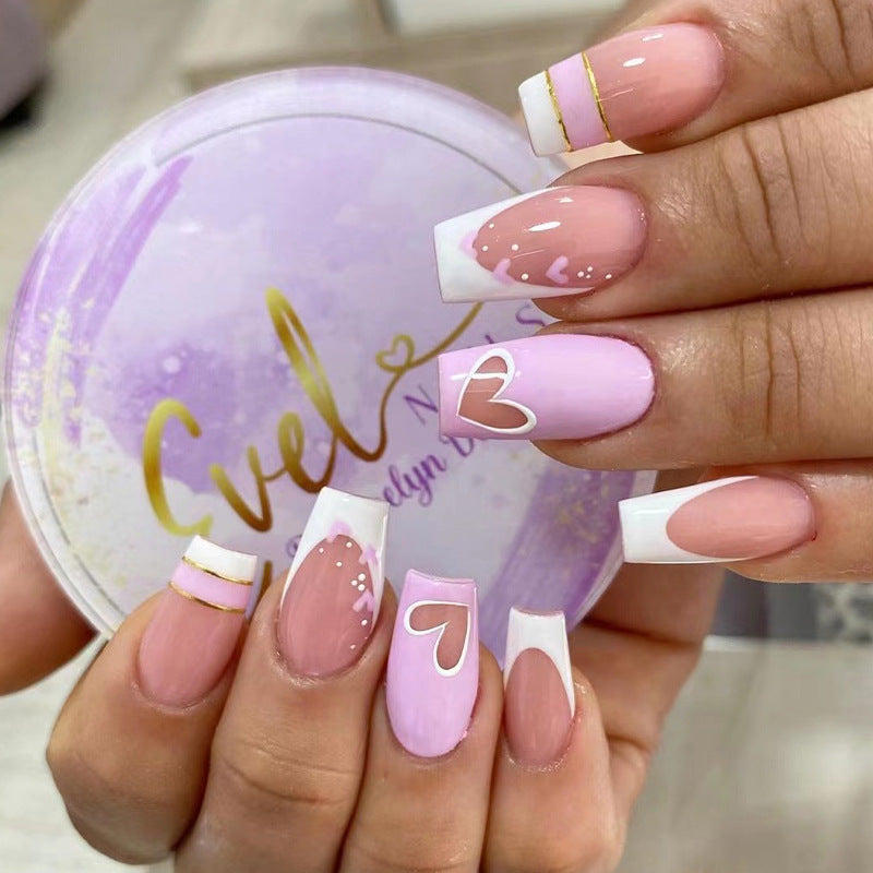Artful Nail Art with Romantic Design Bowlift