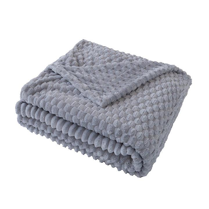 Ladies Soft and Luxurious Plush Blanket with Detailed Rib Structure Bowlift