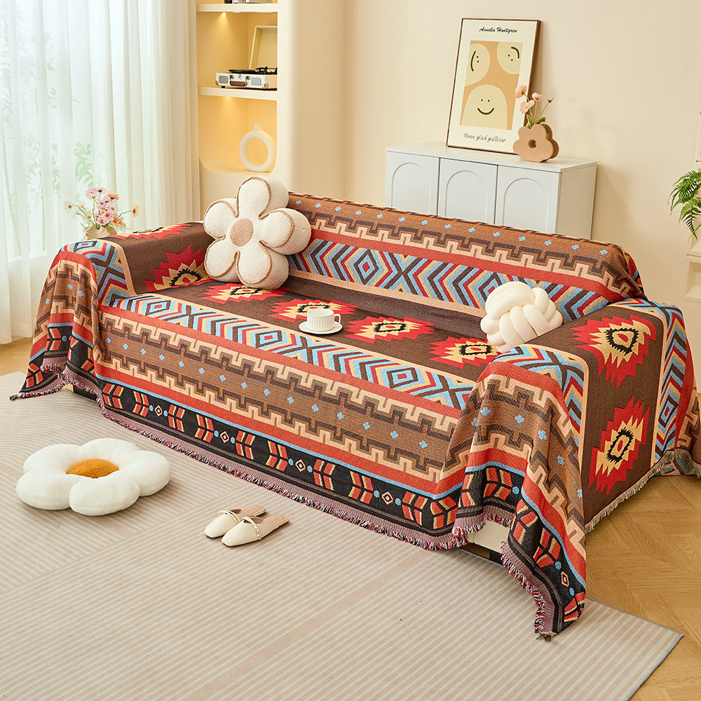 Geometric Patterned Decorative Throw Blanket