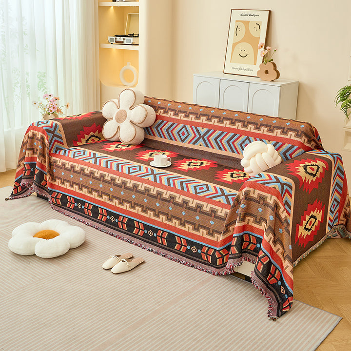 Geometric Patterned Decorative Throw Blanket