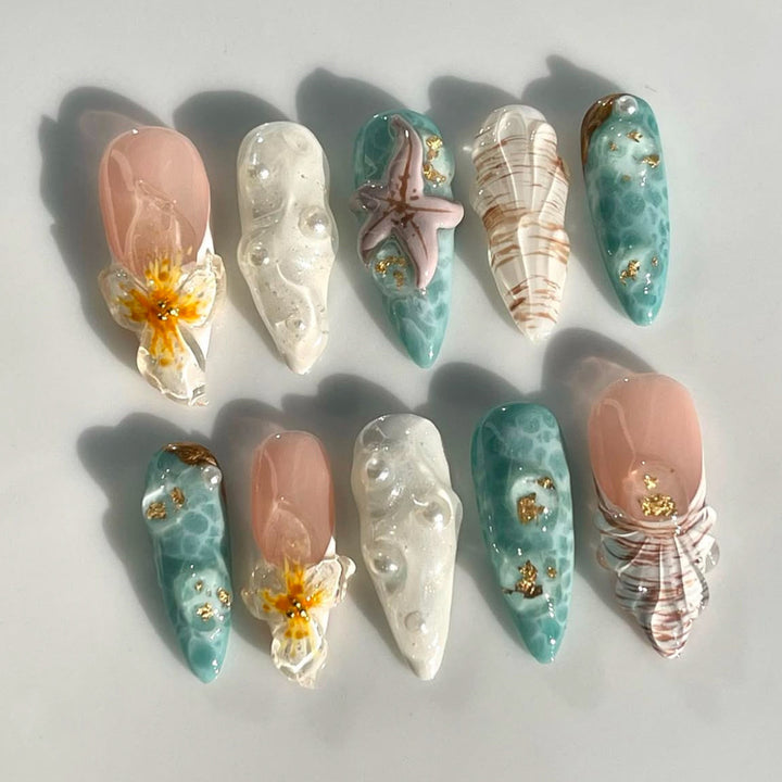 Thematic Artisan Press-On Nail Set Bowlift