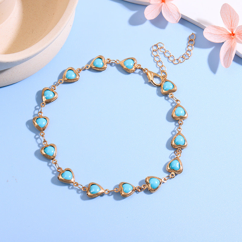 Charming Heart-Shaped Statement Bracelet Bowlift