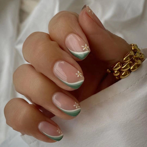 Artificial nails with floral design Bowlift