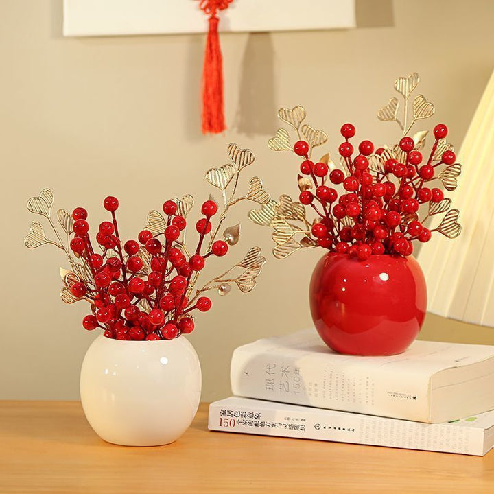 Heart-Themed Decorative Flower Arrangement
