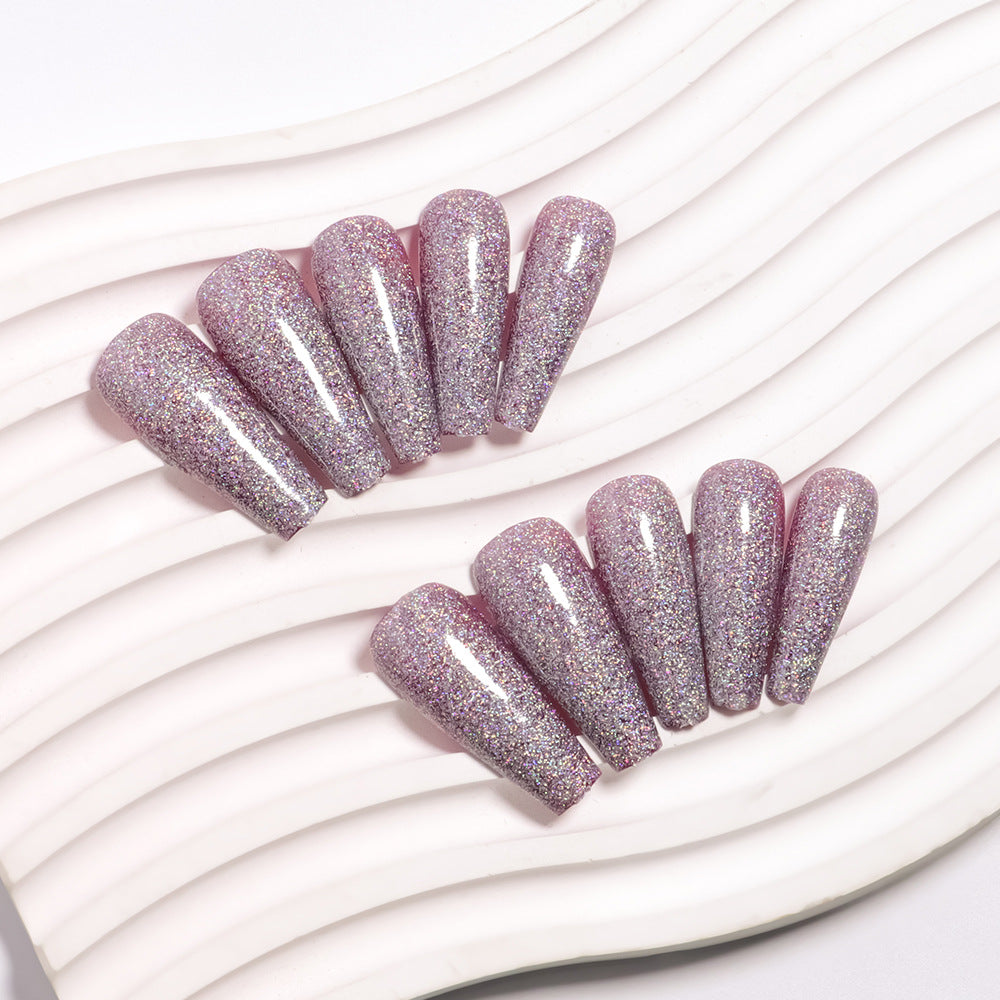 Glamorous Glittering Press-On Nail Tips Bowlift