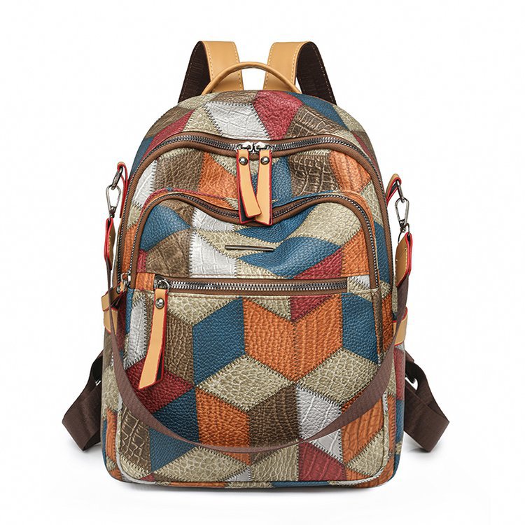 Versatile Multi-Functional Leather Backpack Bowlift