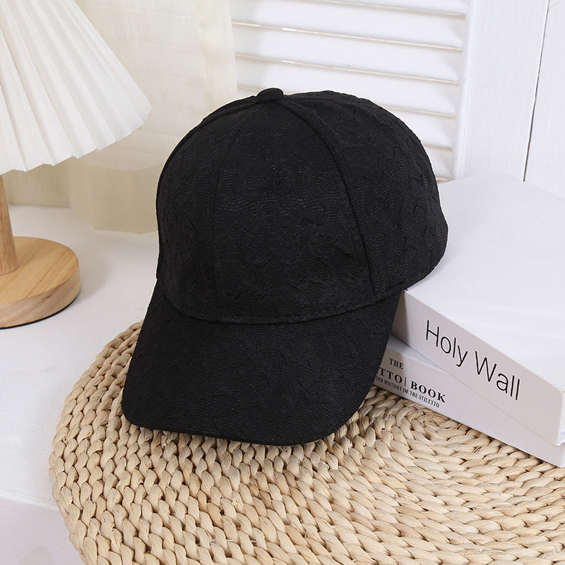 Women's Textured Fashion Baseball Cap Bowlift