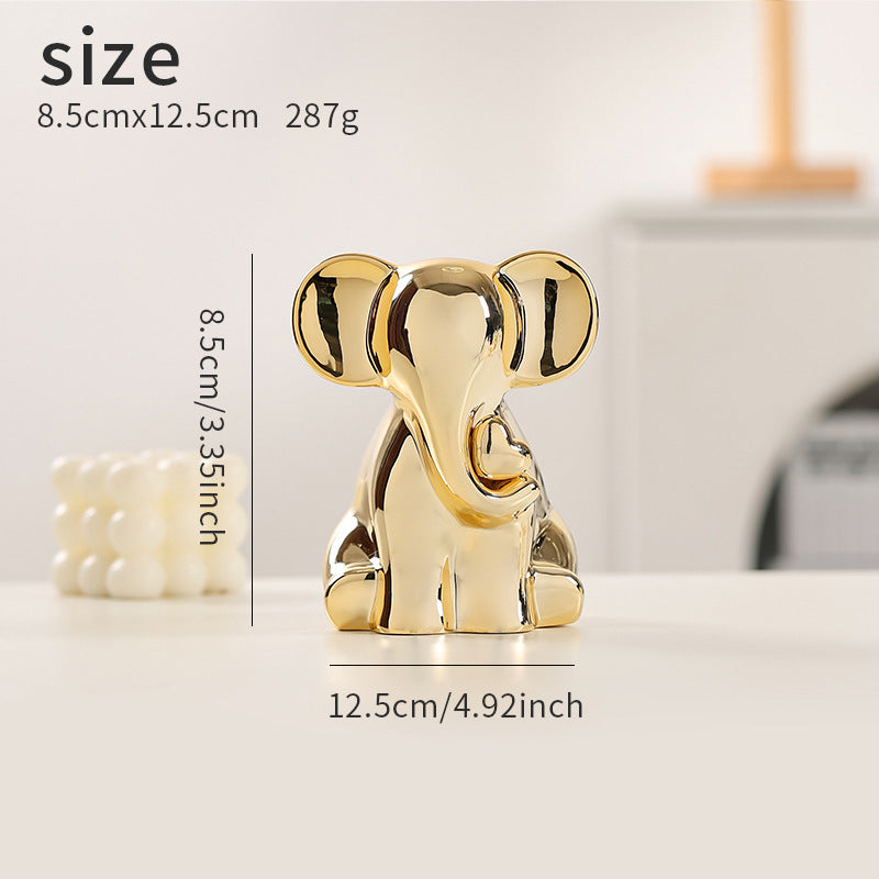 Decorative Elephant Figurine Bowlift