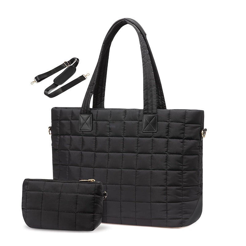 Stylish designer bag with removable cosmetic bag Bowlift