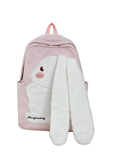 Adorable Plush Bunny Backpack Bowlift
