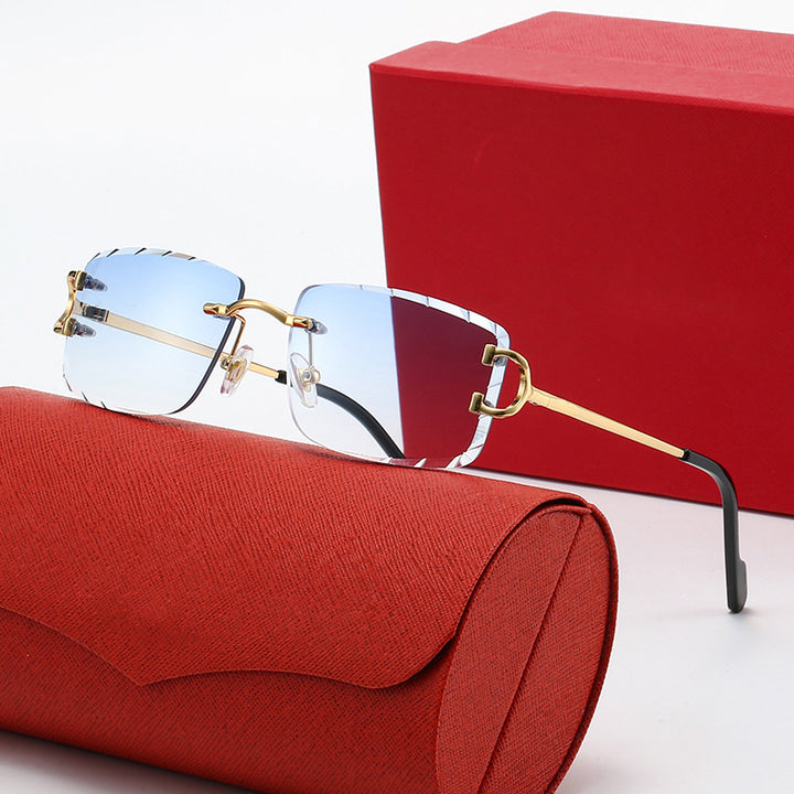 Ladies elegant half-frame corrective glasses Bowlift