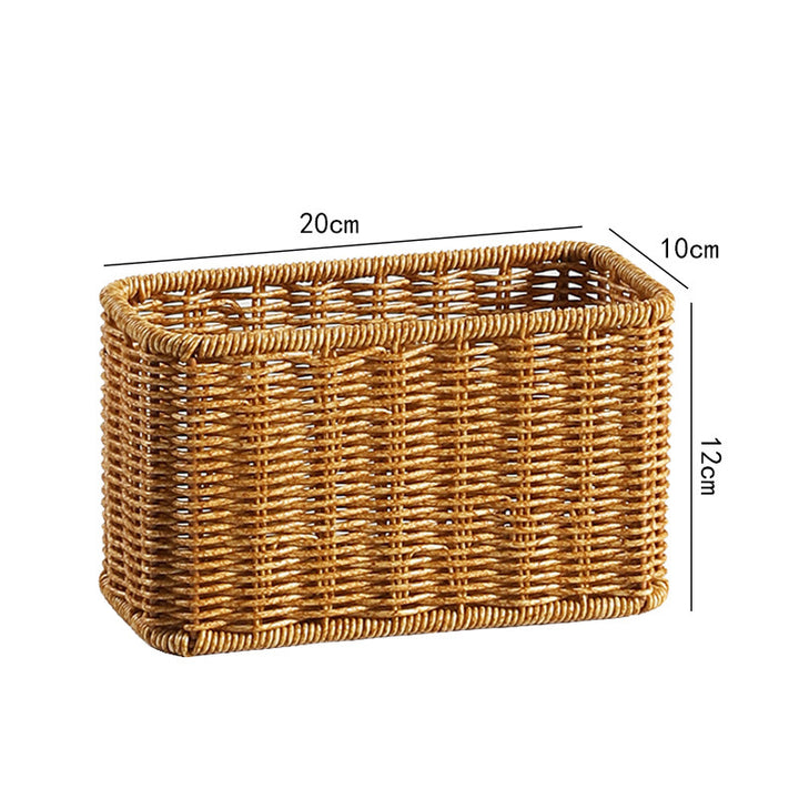 Handcrafted Wicker Storage Tray Bowlift