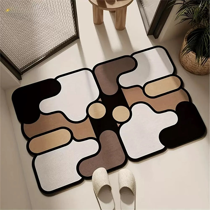 Modern Abstract Floor Mat Bowlift
