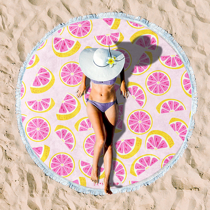 Rundstrand towel with unique sunset design Bowlift