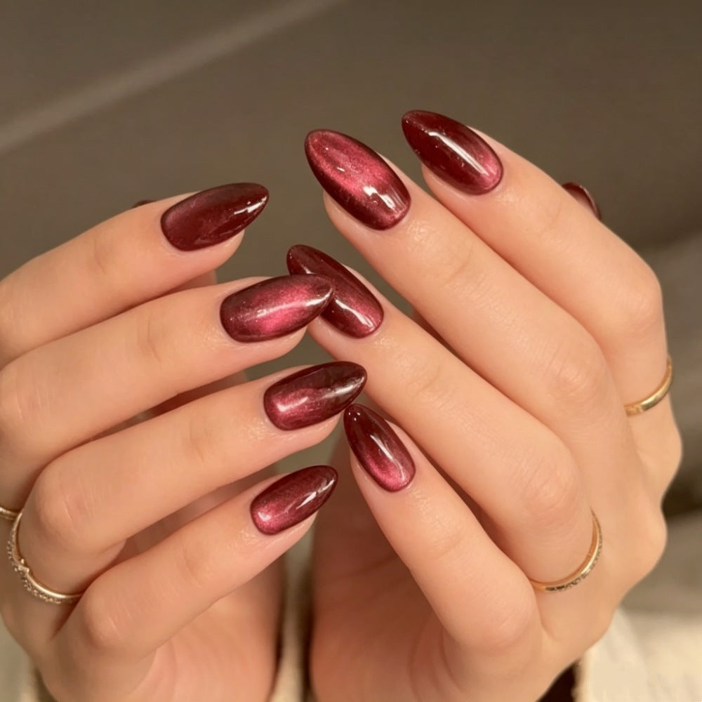 Glossy Ombre Almond-Shaped Press-On Nails Bowlift