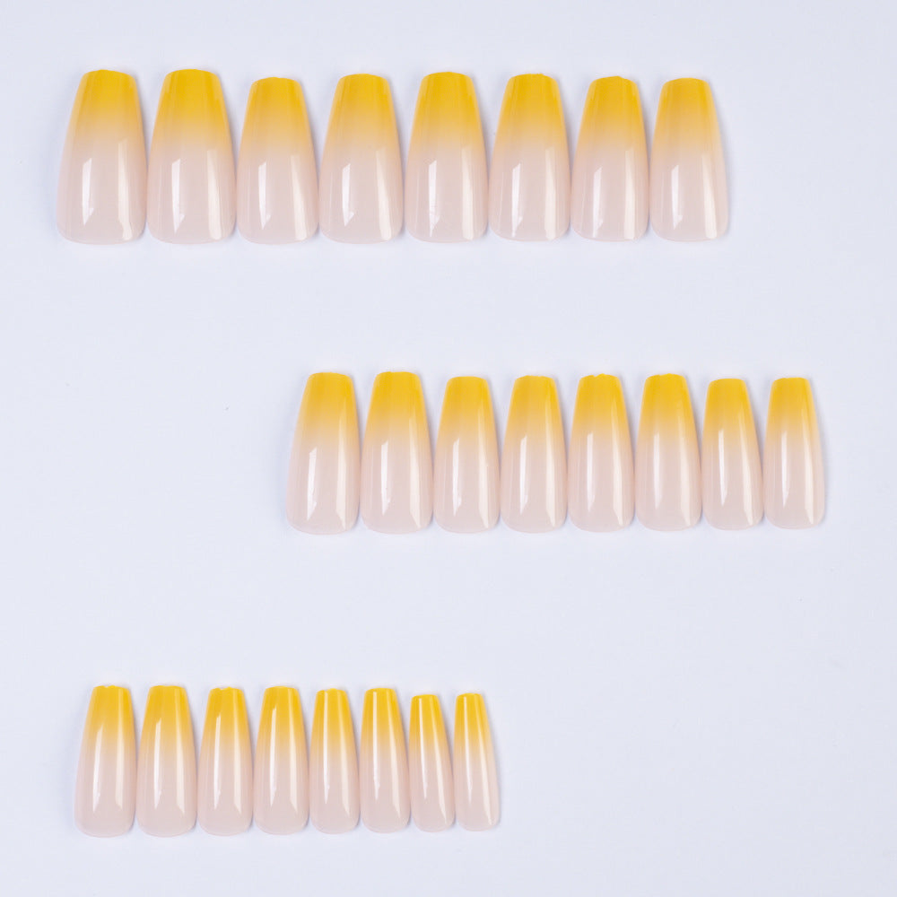 Glamorous artificial nails with elegant ombre design Bowlift