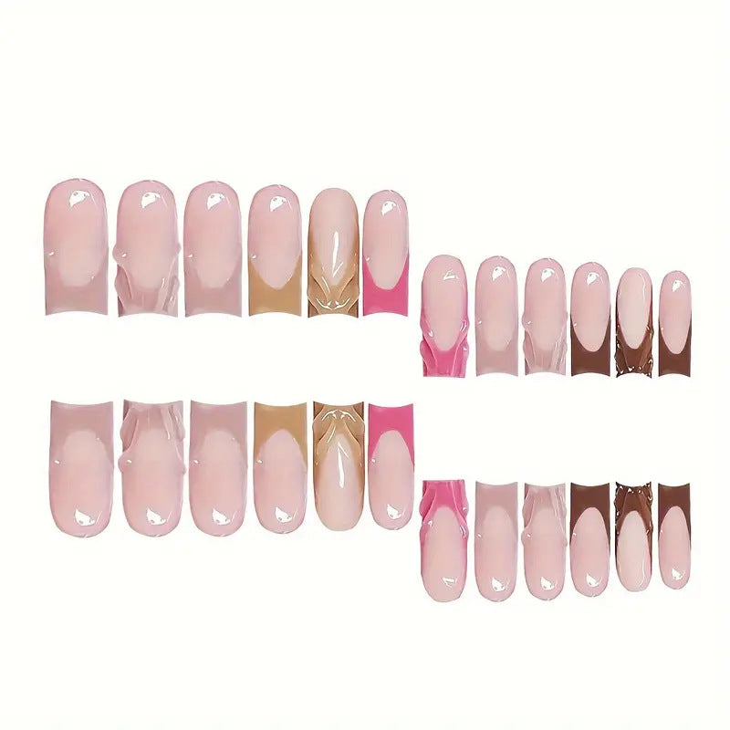 Artistic Ombre Press-On Nail Set Bowlift