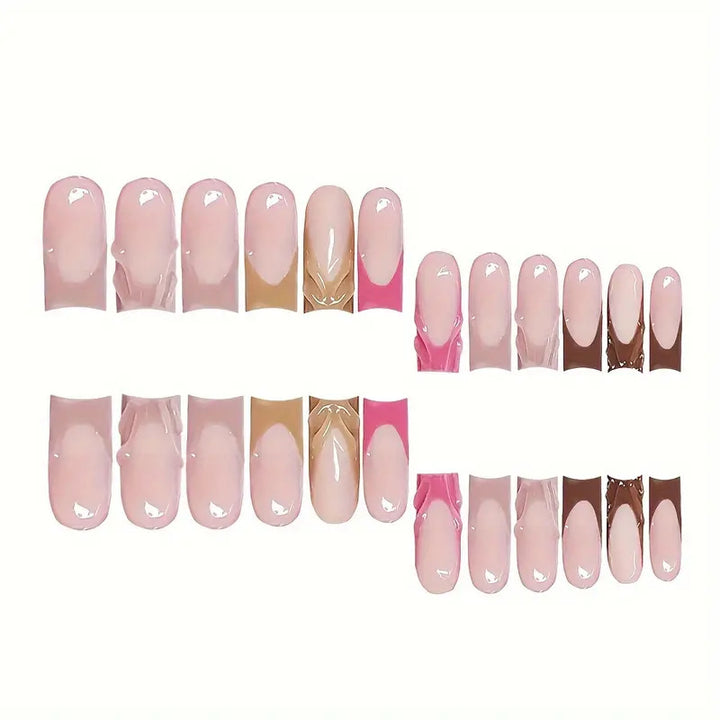 Artistic Ombre Press-On Nail Set Bowlift