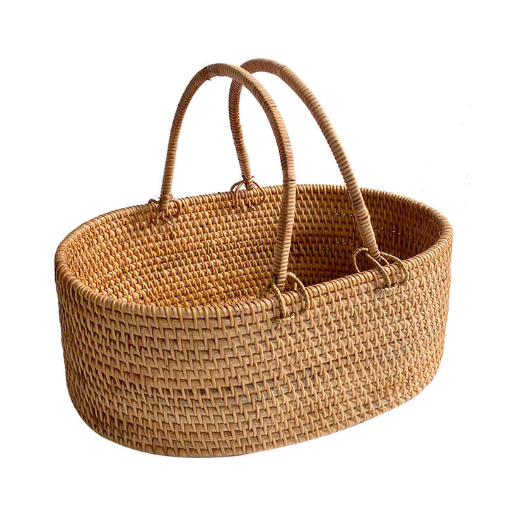 Women's Handcrafted Rattan Basket Bowlift