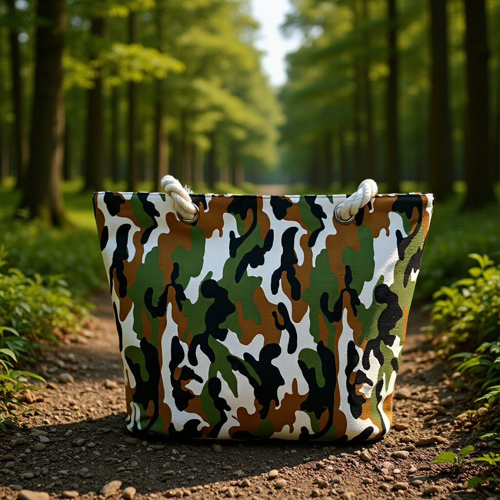 Camouflage Bags Made Of Sturdy Cotton Fabric Bowlift