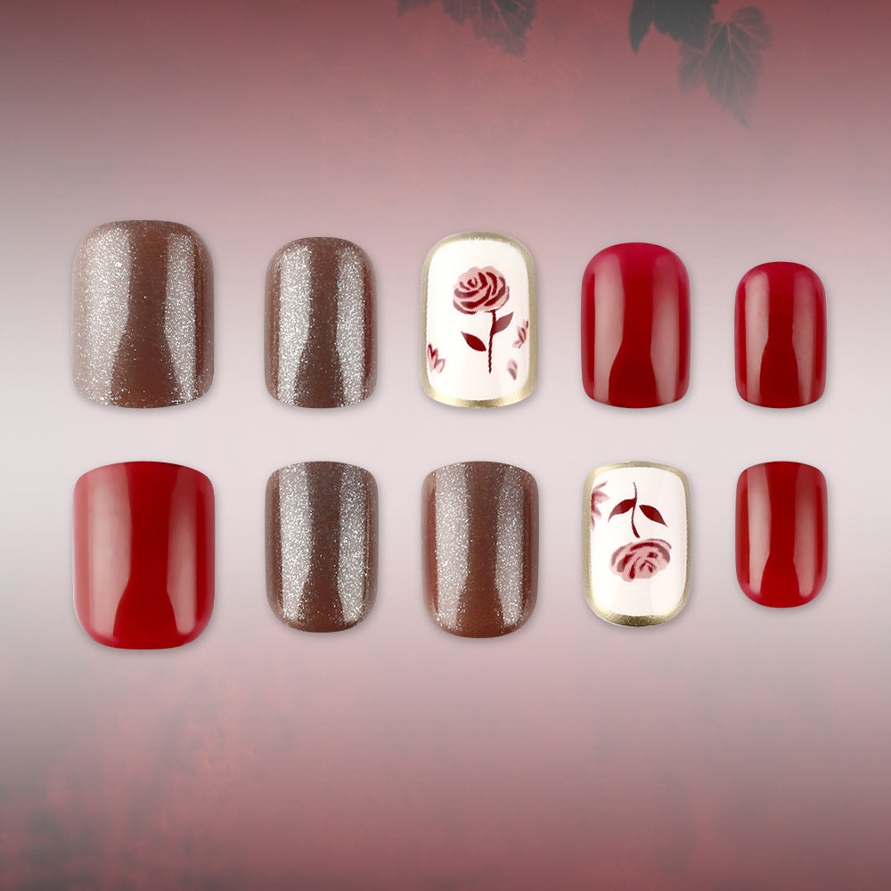 Decorative Floral Nail Art Bowlift