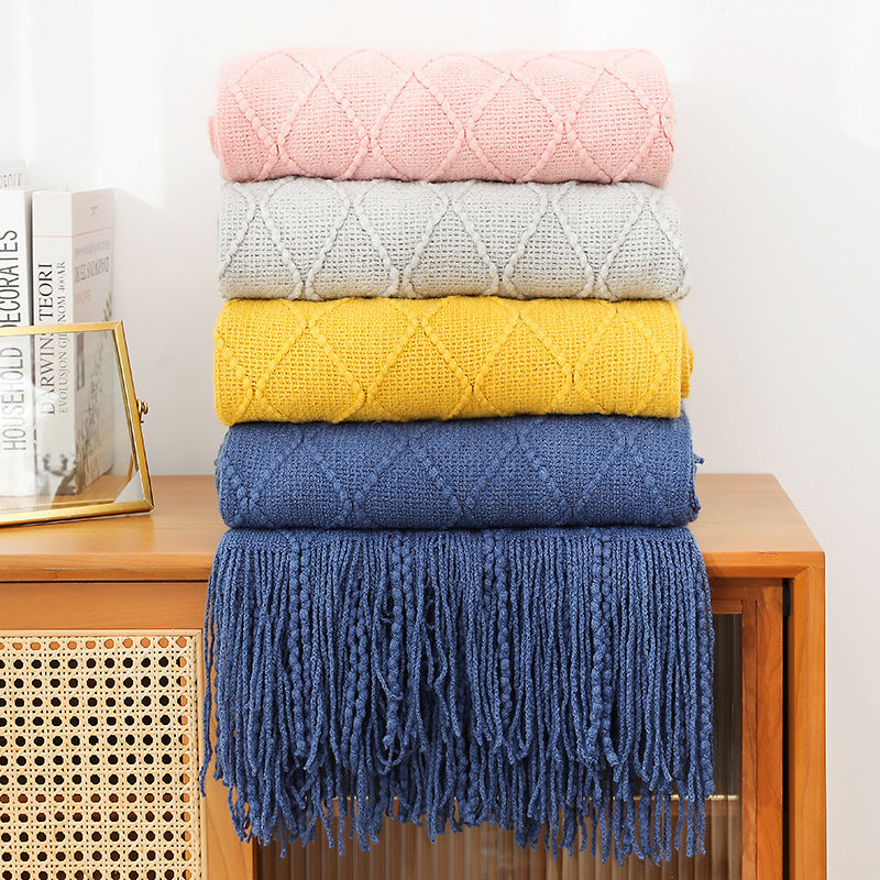 Ladies cozy knit blanket Bowlift