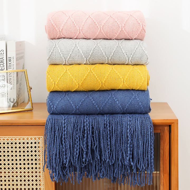 Ladies cozy knit blanket Bowlift