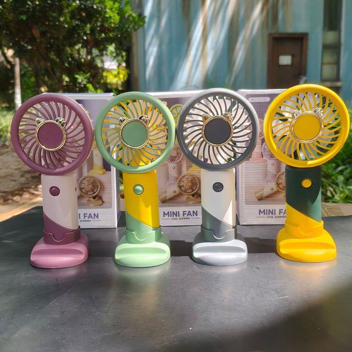 Unisex Portable Mini Fan with Rechargeable Battery Bowlift