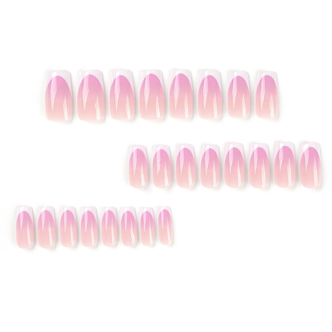 Artful Nail Extensions with Delicate Ombre Design Bowlift