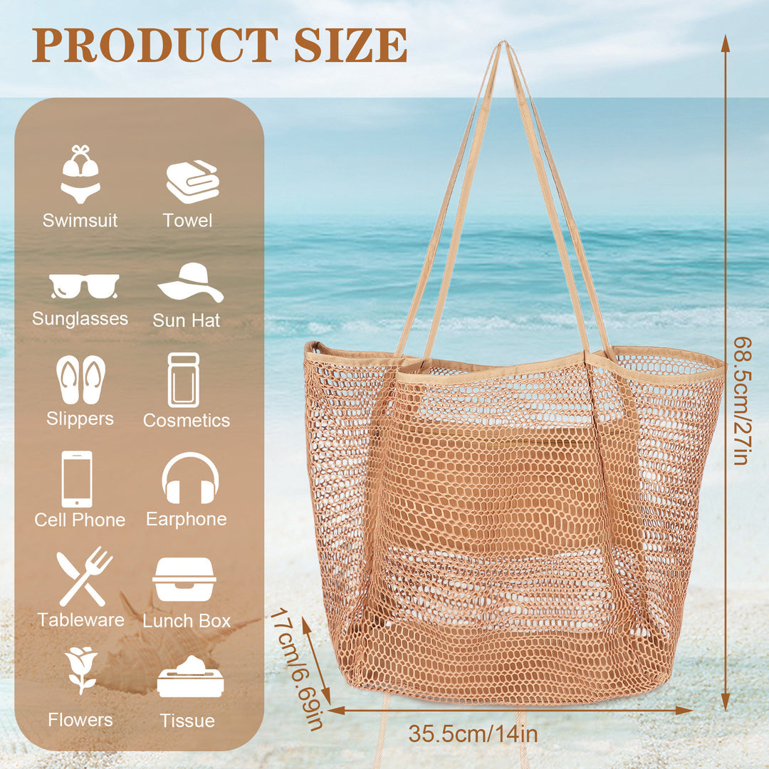 Spacious mesh beach bag Bowlift