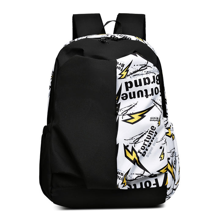 Geometric Print Durable Backpack Bowlift