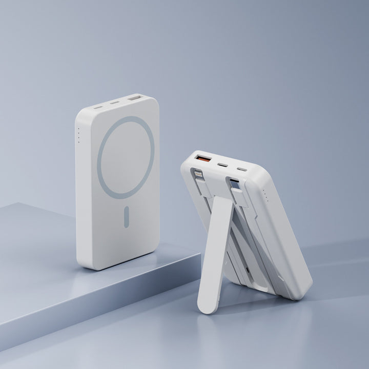 Magsafe Powerbank with Integrated Stand and High-Speed Charging Bowlift