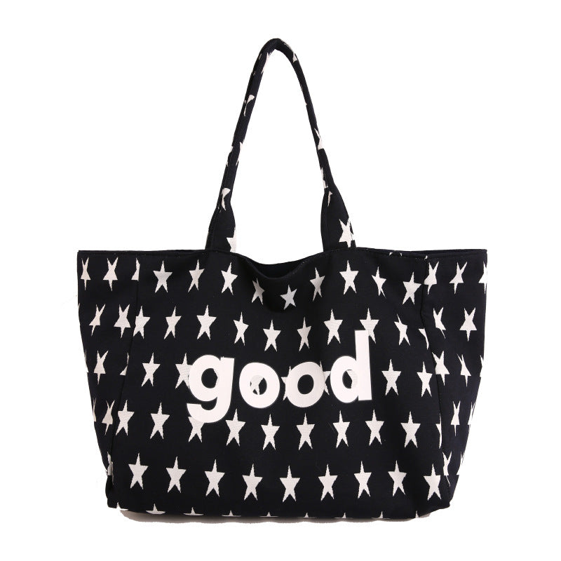 WoCasual Graphic Print Tote Bag Bowlift