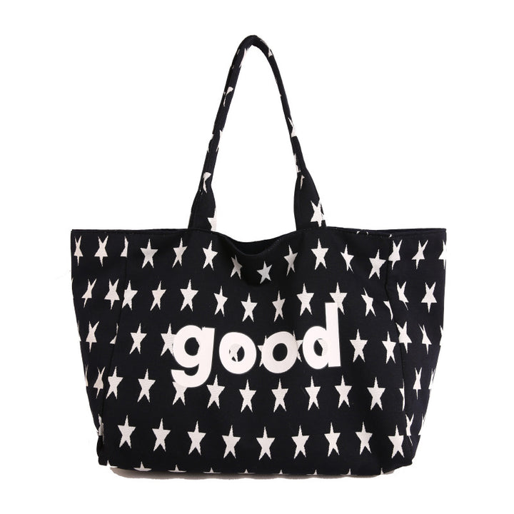 WoCasual Graphic Print Tote Bag Bowlift