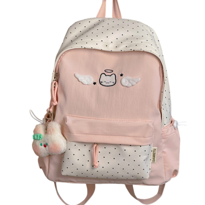 Cute Character Embroidered Backpack Bowlift