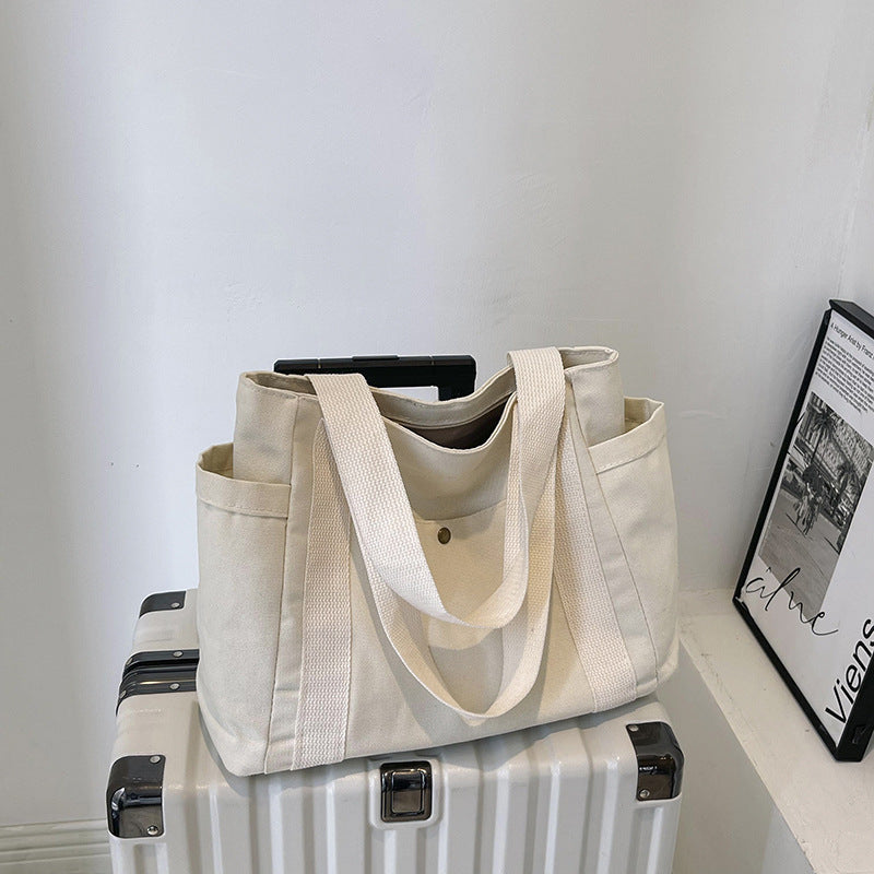 WoMulti-Pocket Casual Utility Tote Bag Bowlift