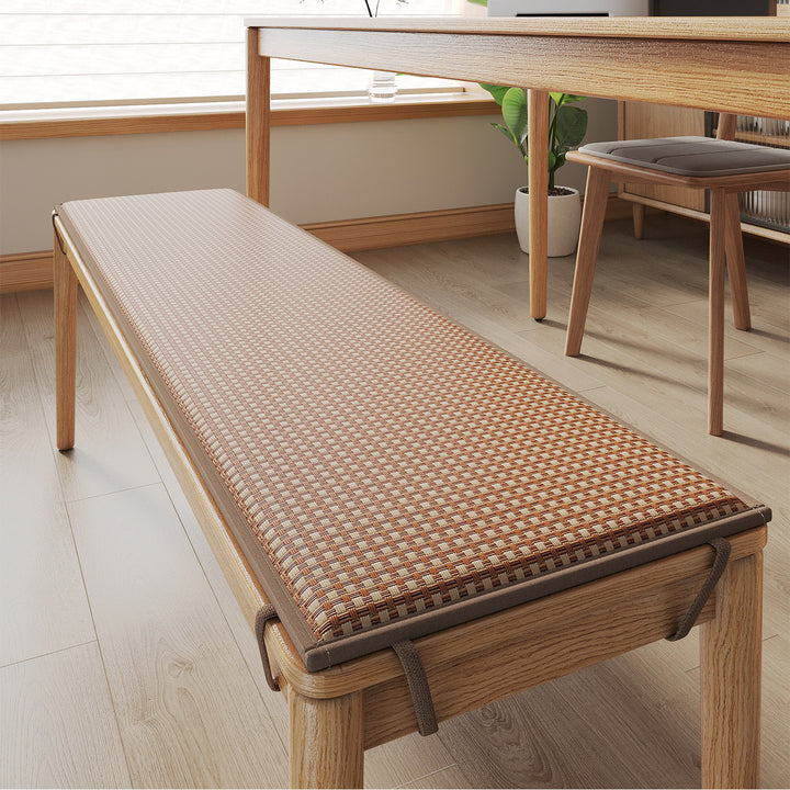 Plush Woven Bench Cushion Mat Bowlift
