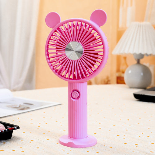 Women's Portable Mini Fan with Animal Ears Bowlift