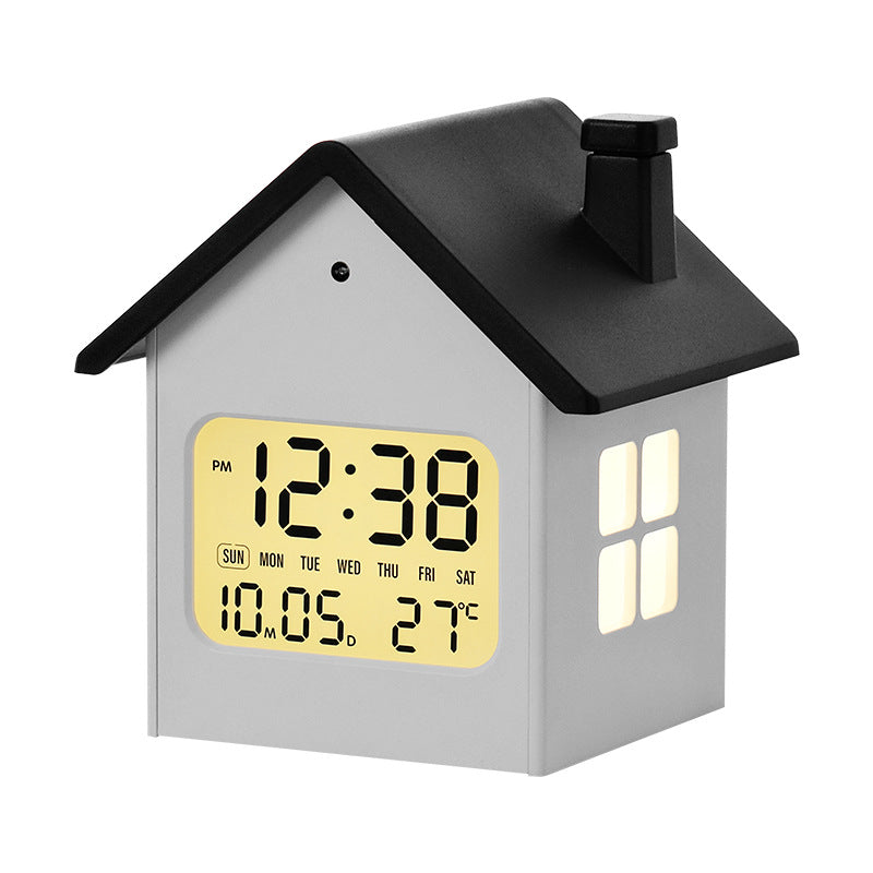 Creative LED alarm clock in house design Bowlift