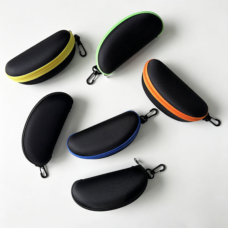 Hardshell Zippered Sunglasses Case with Carabiner Protective EVA Shell Bowlift