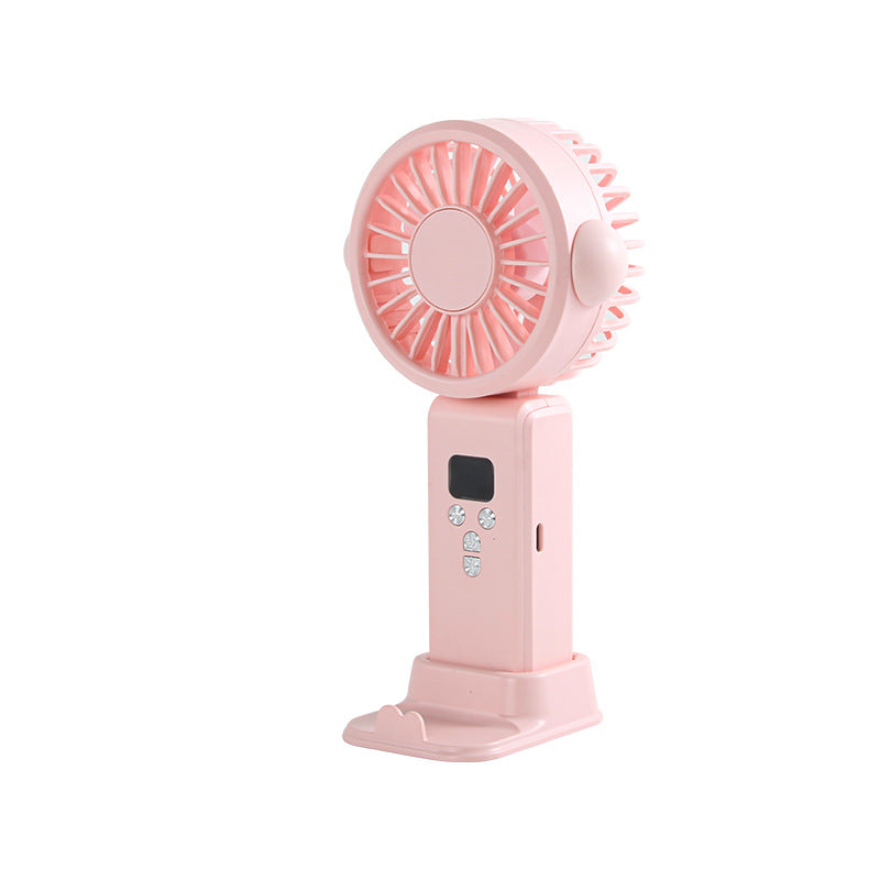 Ladies portable table fan with LED backlighting Bowlift