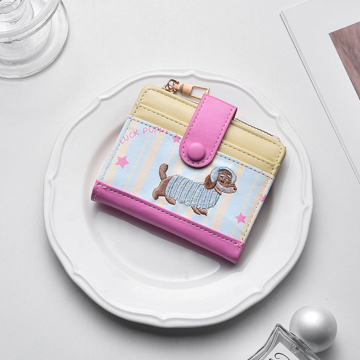 Cute Animal-Themed Zippered Coin Purse Bowlift
