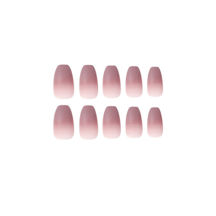 Artistic nail extensions with matte ombre effect Bowlift