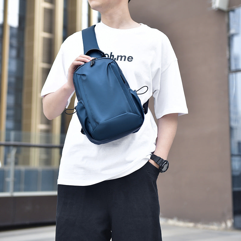 Sleek Water-Resistant Sling Backpack Bowlift