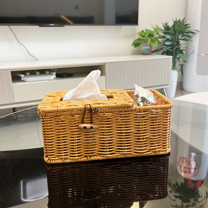 Woven Tissue Box Holder Bowlift