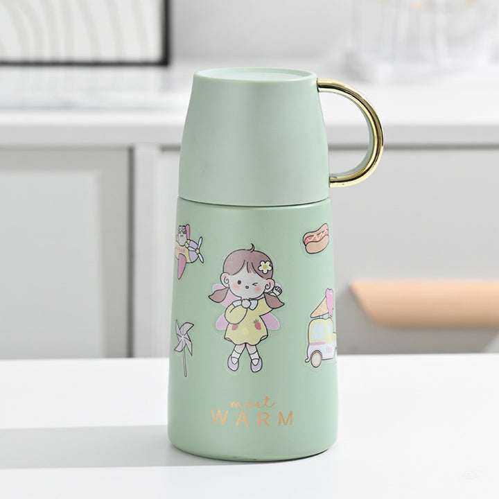 Ladies Insulated Carafe with Colorful Motif Design Bowlift