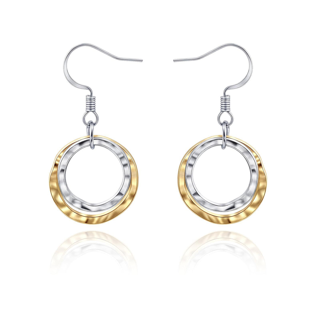 Elegant Spiral Drop Earrings Bowlift