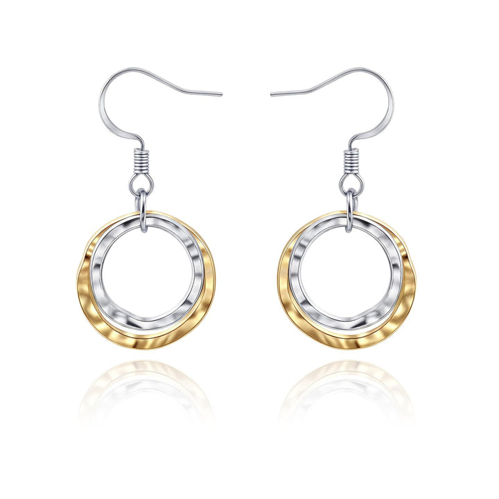 Elegant Spiral Drop Earrings Bowlift